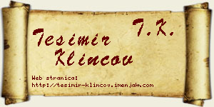 Tešimir Klincov vizit kartica